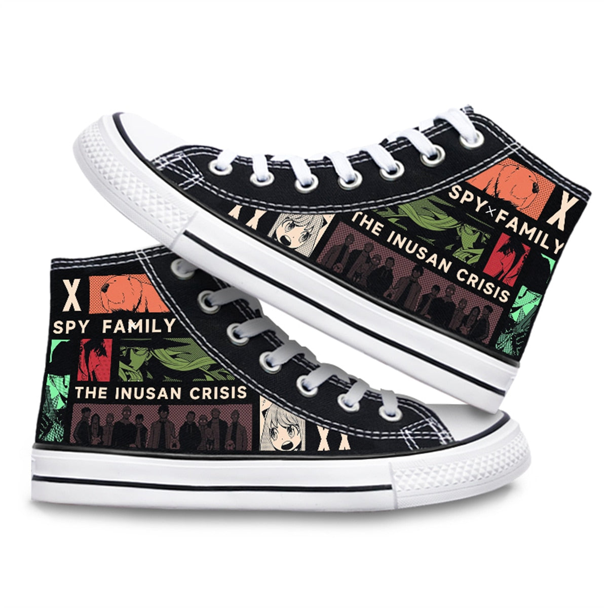 SPY×FAMILY Anime Canvas Print Hightop Shoes Loid Forger Anya Forger Yor Forger