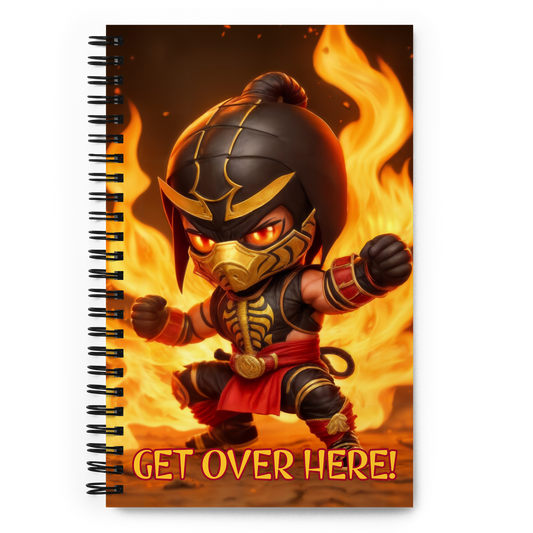 Mortal Kombat Scorpion Chibi Spiral notebook