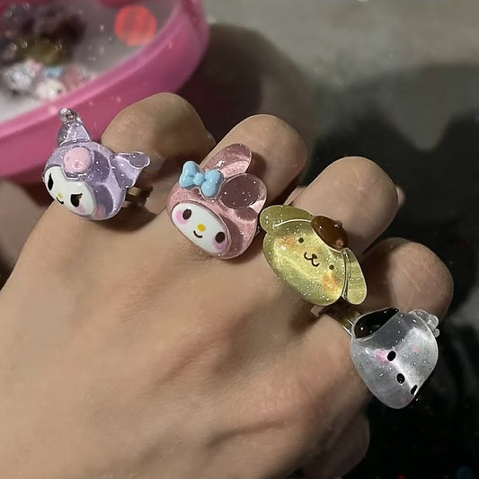 Sanrio Anime Adjustable Ring Accessories