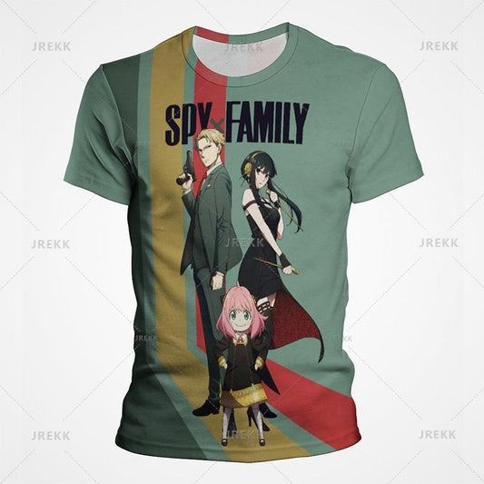 SPY×FAMILY Anime Graphic All-Over Printed T-Shirt